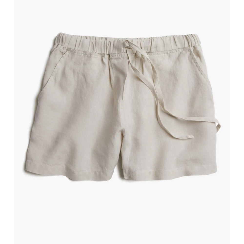 Parachute Linen Lounge Shorts - Bone - Sz XL - Picture 6 of 10